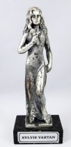 Sylvie Vartan - 6\  die-cast métal statue - Daviland France 1978