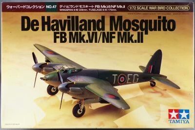 Tamiya 60747 - WW2 RAF de Havilland Mosquito FB Mk.VI/NF Mk.II 1/72 Neuf Boite