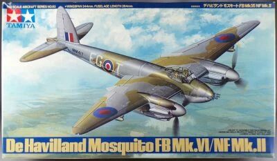 Tamiya 6106 - WW2 RAF de Havilland Mosquito FB Mk.VI/NF Mk.II 1:48 Mint in Box