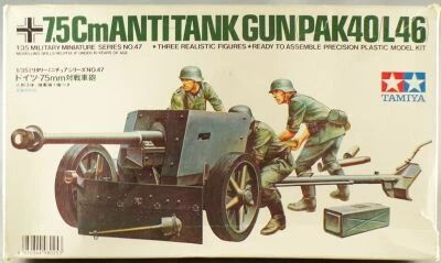 Tamiya MM 47 35047 WW2 German 78,5 cm Anti-Tank Gun (Pack 40/L46) 1/35 Miniatures Series Proche Neuf Boite