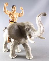 Tarzan - Figurine PVC Disjorsa - Tarzan sur Eléphant