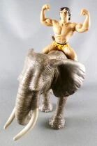 Tarzan - Figurine PVC Disjorsa - Tarzan sur El&eacute;phant
