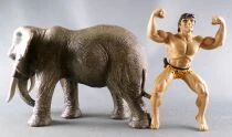 Tarzan - Figurine PVC Disjorsa - Tarzan sur El&eacute;phant