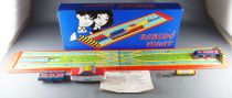 Technofix GE 197 Lemez Hungaria Boxed Automatic Lauder Rakodo Vonat with Mechanical tin Train 