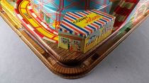 Technofix GE 307 Tin Wind-Up Roller Coaster Toy 2 Vehicles with Key no Box Mechanical tin Train 