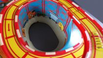 Technofix GE 307 Tin Wind-Up Roller Coaster Toy 2 Vehicles with Key no Box Mechanical tin Train 