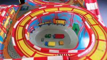 Technofix GE 307 Tin Wind-Up Roller Coaster Toy 2 Vehicles with Key no Box Mechanical tin Train 