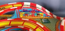 Technofix GE 307 Tin Wind-Up Roller Coaster Toy 2 Vehicles with Key no Box Mechanical tin Train 