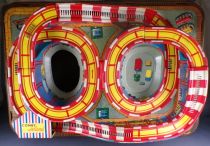 Technofix GE 307 Tin Wind-Up Roller Coaster Toy 2 Vehicles with Key no Box Mechanical tin Train 