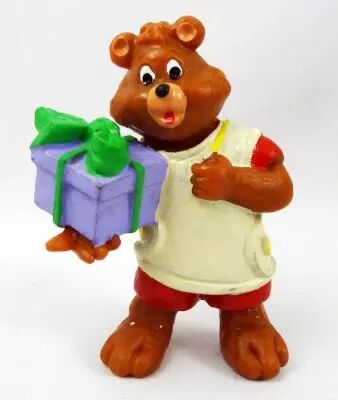 Teddy Ruxpin - Yolanda pvc figure - Teddy with gift box