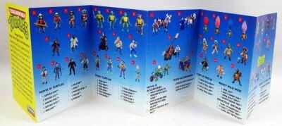 Teenage Muntant Ninja Turtles - Playmates Toys USA Folding Catalog Checklist 1993