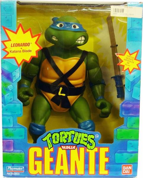 TMNT TEENAGE MUTANT NINJA TURTLES PLUSH SOFT TOY LEONARDO 1989 PLAYMATES