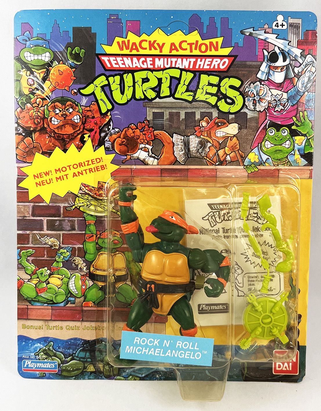 Teenage Mutant Ninja Turtles - 1989 - Wacky Action - Rock n' Roll  Michaelangelo