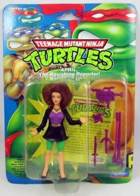 Teenage Mutant Ninja Turtles - 1992 - April the Ravishing Reporter - Playmates Toys