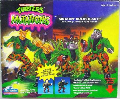 Teenage Mutant Ninja Turtles - 1992 - Mutations - Mutatin' Rocksteady
