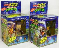 Teenage Mutant Ninja Turtles - 1993 - Ninja Action Turtles - Set of 4 Turtles : Leo, Raph, Mike, Don