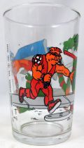 Teenage Mutant Ninja Turtles - Amora drinking glass 1990 - Donnie & Mikey vs. Bebop & Shredder