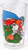 Teenage Mutant Ninja Turtles - Amora drinking glass 1990 - Donnie & Mikey vs. Bebop & Shredder