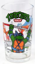 Teenage Mutant Ninja Turtles - Amora drinking glass 1990 - Donnie & Mikey vs. Bebop & Shredder