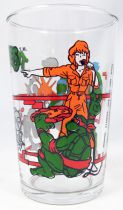 Teenage Mutant Ninja Turtles - Amora drinking glass 1990 - Leo, Raph, April & the Mousers