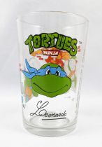Teenage Mutant Ninja Turtles - Amora drinking glass 1990 - Leonardo Signature Portrait