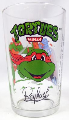 French Collector's Glass Verre à Moutarde TMNT TURTLES TORTUES NINJA 1990 