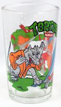 Teenage Mutant Ninja Turtles - Amora drinking glass 1990 - Splinter & Leo vs. Shredder