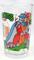 Teenage Mutant Ninja Turtles - Amora drinking glass 1990 - Splinter & Leo vs. Shredder