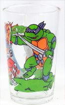 Teenage Mutant Ninja Turtles - Amora drinking glass 1990 - Splinter & Leo vs. Shredder