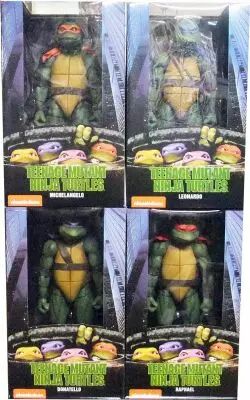 Teenage Mutant Ninja Turtles - NECA - 1:4 scale 1990 Movie Set : Leonardo, Raphael, Donatello, Michelangelo