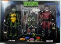 Teenage Mutant Ninja Turtles - NECA - 1990 Movie Leonardo & Shredder \ Roof Top Battle\ 