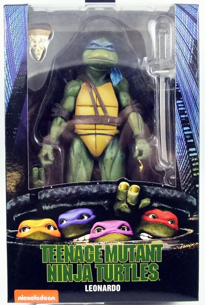 NECA 1990 Movie TMNT Teenage Mutant Ninja Turtles Action Figures – Set Of 7 – Movable Ninja Toys