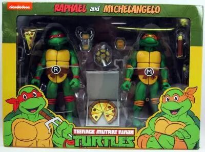 Teenage Mutant Ninja Turtles - NECA - Animated Series Raphael & Michelangelo