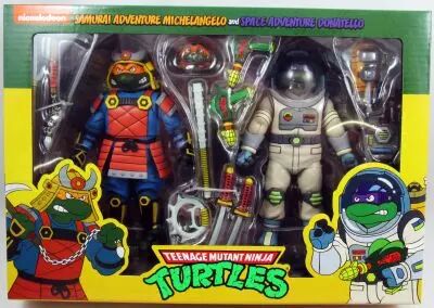 Teenage Mutant Ninja Turtles - NECA - Animated Series Samurai Michelangelo & Space Donatello