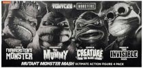 Teenage Mutant Ninja Turtles - NECA - Universal Monsters Mutant Monster Mash 4-pack (Black & White)