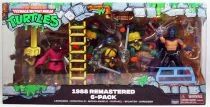 Teenage Mutant Ninja Turtles - Playmates - 1988 Remastered 6-pack : Leonardo, Raphael, Michelangelo, Donatello, Splinter, Shredd