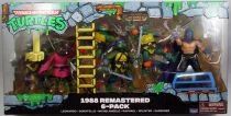 Teenage Mutant Ninja Turtles - Playmates - 1988 Remastered 6-pack : Leonardo, Raphael, Michelangelo, Donatello, Splinter, Shredd