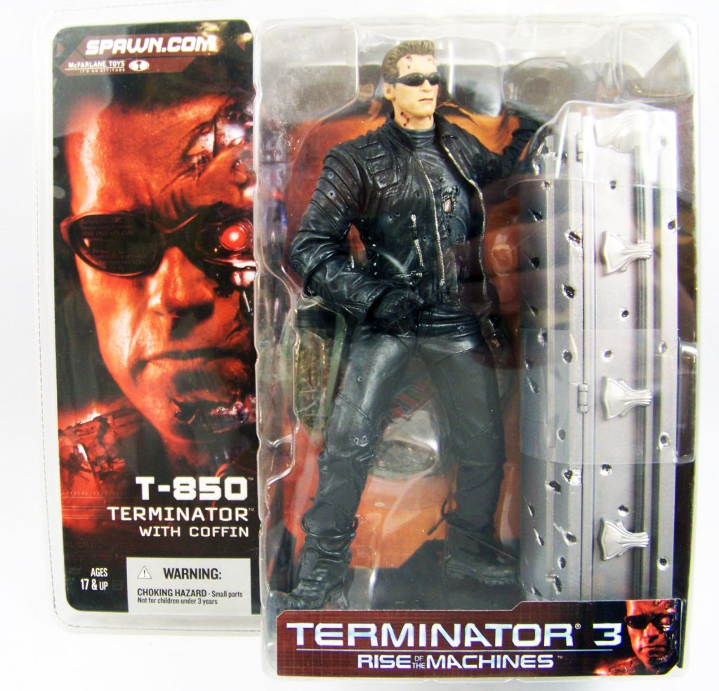 McFarlane Toys T-850 Terminator with Coffin Terminator Action Figure Loose 