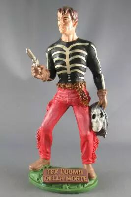 Tex Willer - Statuette r�sine Hachette - Tex l\'Homme de la Mort