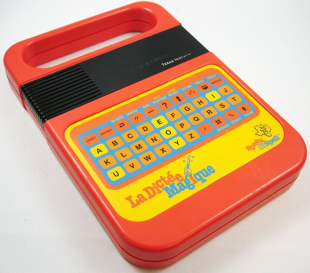 La Dictée Magique Speak & Spell Texas Instruments 1981 - jouets rétro jeux  de société figurines et objets vintage