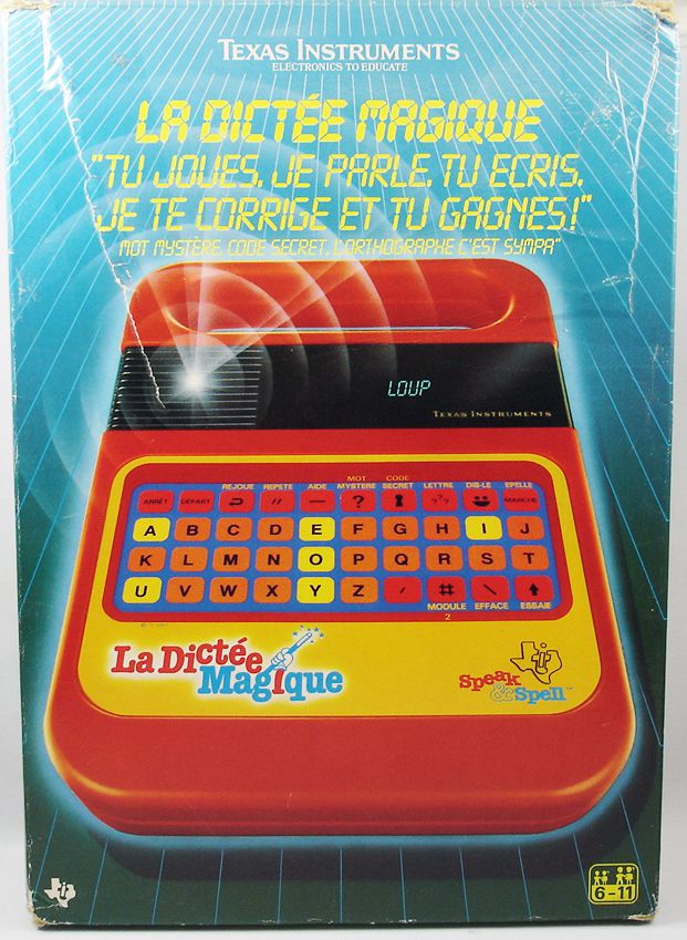 speak and spell electronic game
