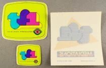 TF1 - Lot de 3 Autocollants Vintages