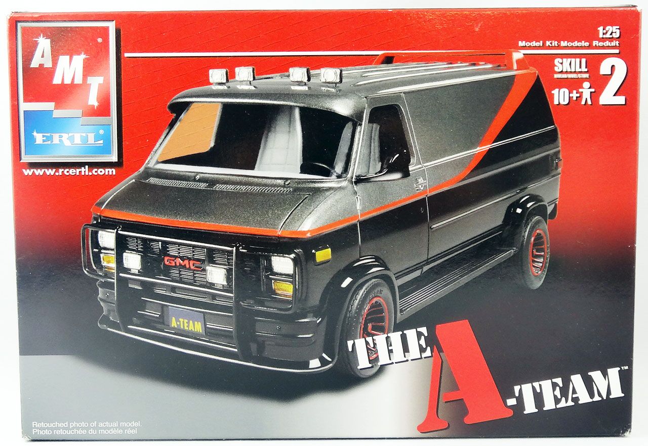 The A-Team (L'Agence Tous Risques) - MPC ERTL - maquette plastique échelle  1/25ème Van GMC de Barracuda