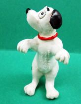 The 101 dalmatians - Bullyland PVC figure - Puppy seating paws up (red collar)