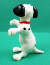 The 101 dalmatians - Bullyland PVC figure - Puppy seating paws up (red collar)