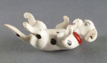 The 101 dalmatians - Jim figure - Puppy laying on his back (red collar)