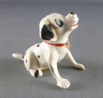 The 101 dalmatians - Jim figure - Puppy seating head up (red collar)