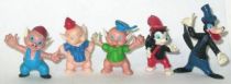 The 3 Little Pigs - Complete set of 5 Heimo pvc figures