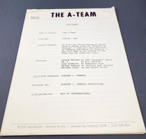 The A-Team (L\'Agence Tout Risque) - Dossier de Presse (Press Information) MCA TV International (1983)