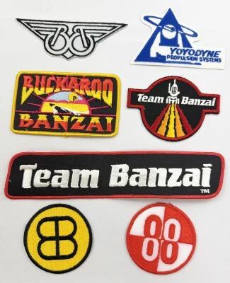 The Adventures of Buckaroo Banzai Across the 8th Dimension - Lot of 7 Embroidered Patches